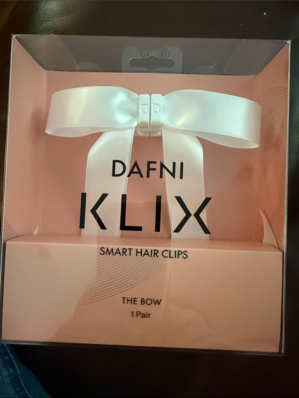 KLIX The Bow Smart Hair Clips - White Satin Bow